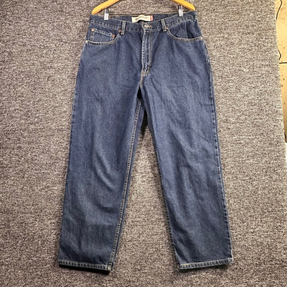 Levis 550 Relaxed Fit Jeans Mens 38x29 Medium Wash Blue Denim 00550-4886 Tapered